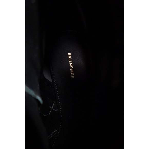 BALENCIAGA 36.5 40mm Bb Checked Flannel Ankle Boot - Picture 9 of 10
